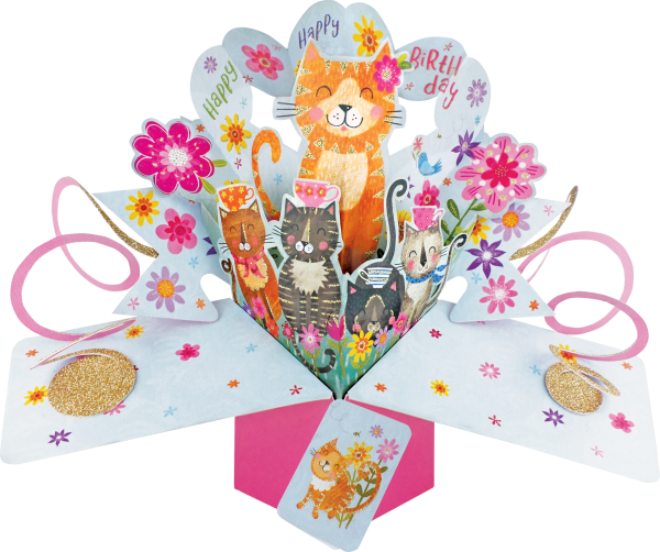 3D-Popup Karte, Katze