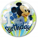 Bubble-Ballon "1st Geburtstag - Junge" (heliumgefüllt)
