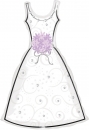 XXL-Folienballon "Hochzeitskleid" (heliumgefüllt)