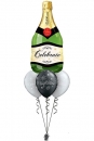 Ballonbouquet "Champagner" (heliumgefüllt)