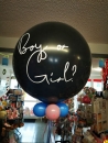Exploder-Ballon "Boy or Girl?" - Gender Reveal Ballon, heliumgefüllt
