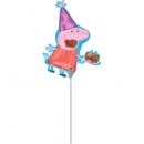 Mini-Folienballon "Peppa-Pig-Kuchen"