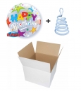 Ballon-Gruß - Geburtstag "Happy Birthday Sterne" (heliumgefüllt)
