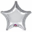 Folienballon "Stern" Silber (heliumgefüllt)